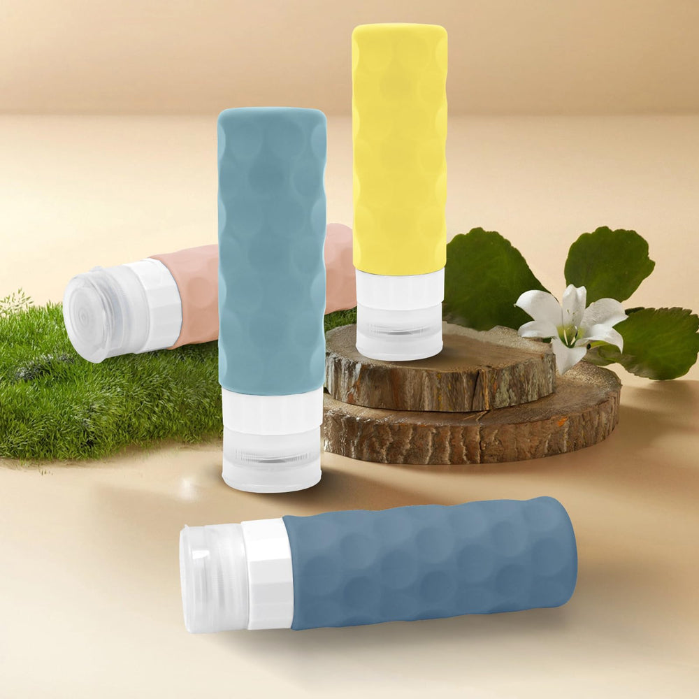 Silevoler Bouteilles Voyage Silicone Résistant, idéal pour réutiliser vos liquides