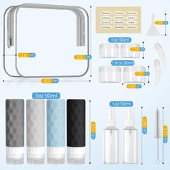 Silevoler pots crème voyage, adaptés pour crèmes et gels