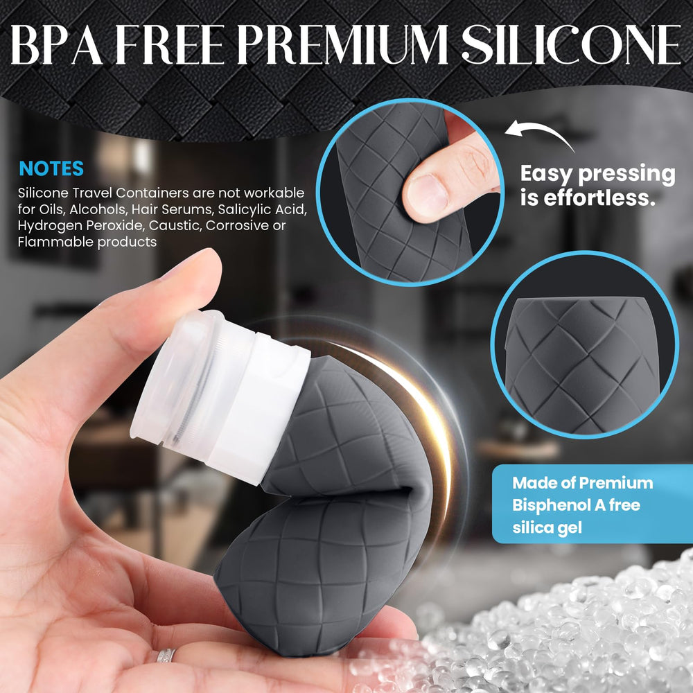 Silevoler sans BPA, silicone premium réutilisable pour vos voyages.