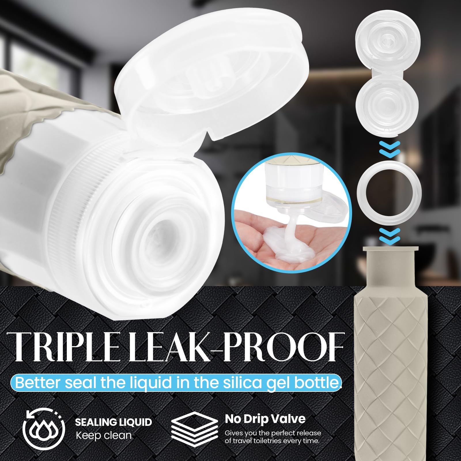 Silevoler silicone sans BPA, sûr et réutilisable.