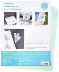 Silhouette Media-Tattoo: application eau sur peau avec ce papier tatouage temporaire.