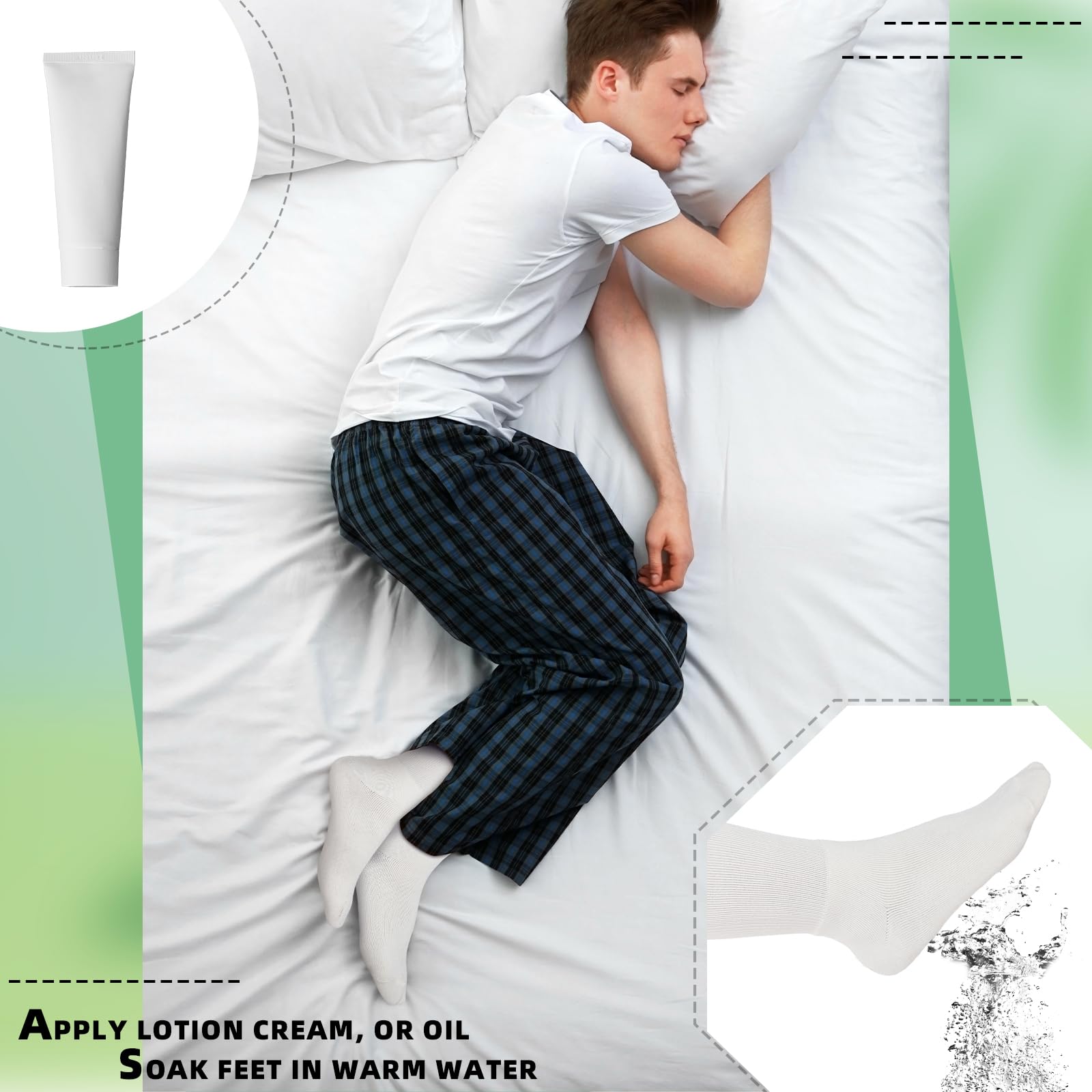 Chaussettes Silicherry compatibles avec pommades et crèmes.