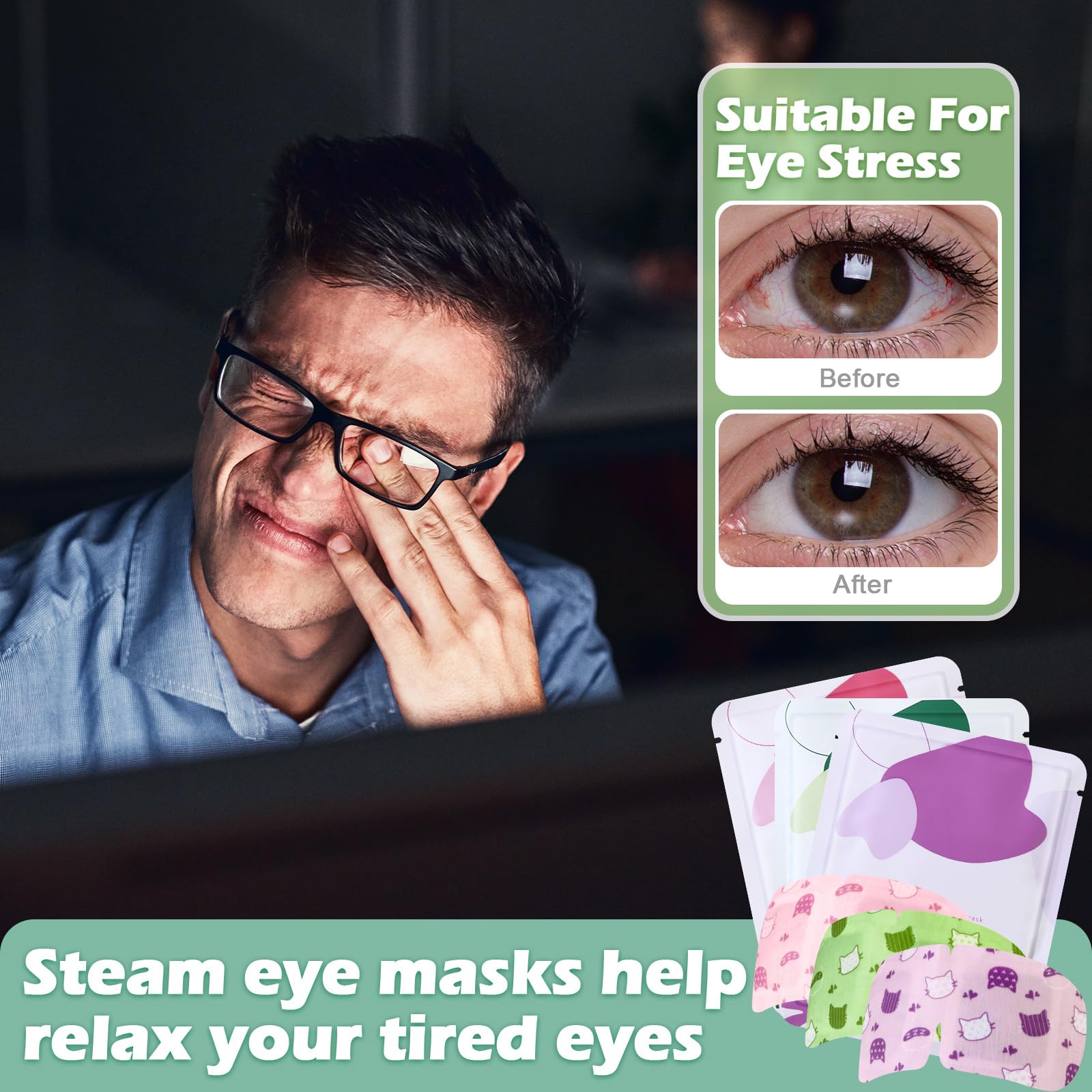 Utilisation en voyage du masque yeux vapeur Silicherry.