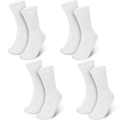 Chaussettes Silicherry blanches, pack de 4, confort quotidien.