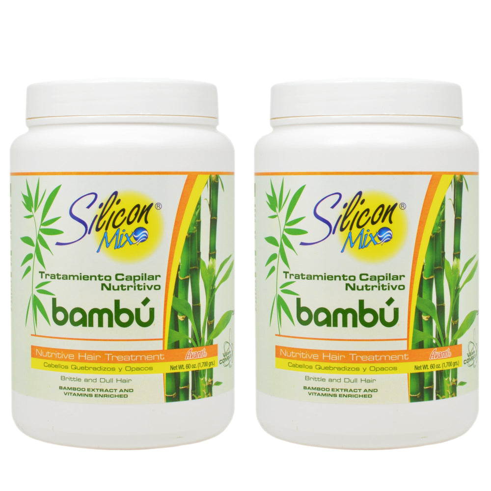 Silicon Mix Bambu, flacon du soin capillaire, revitalise et démêle tous types de cheveux.