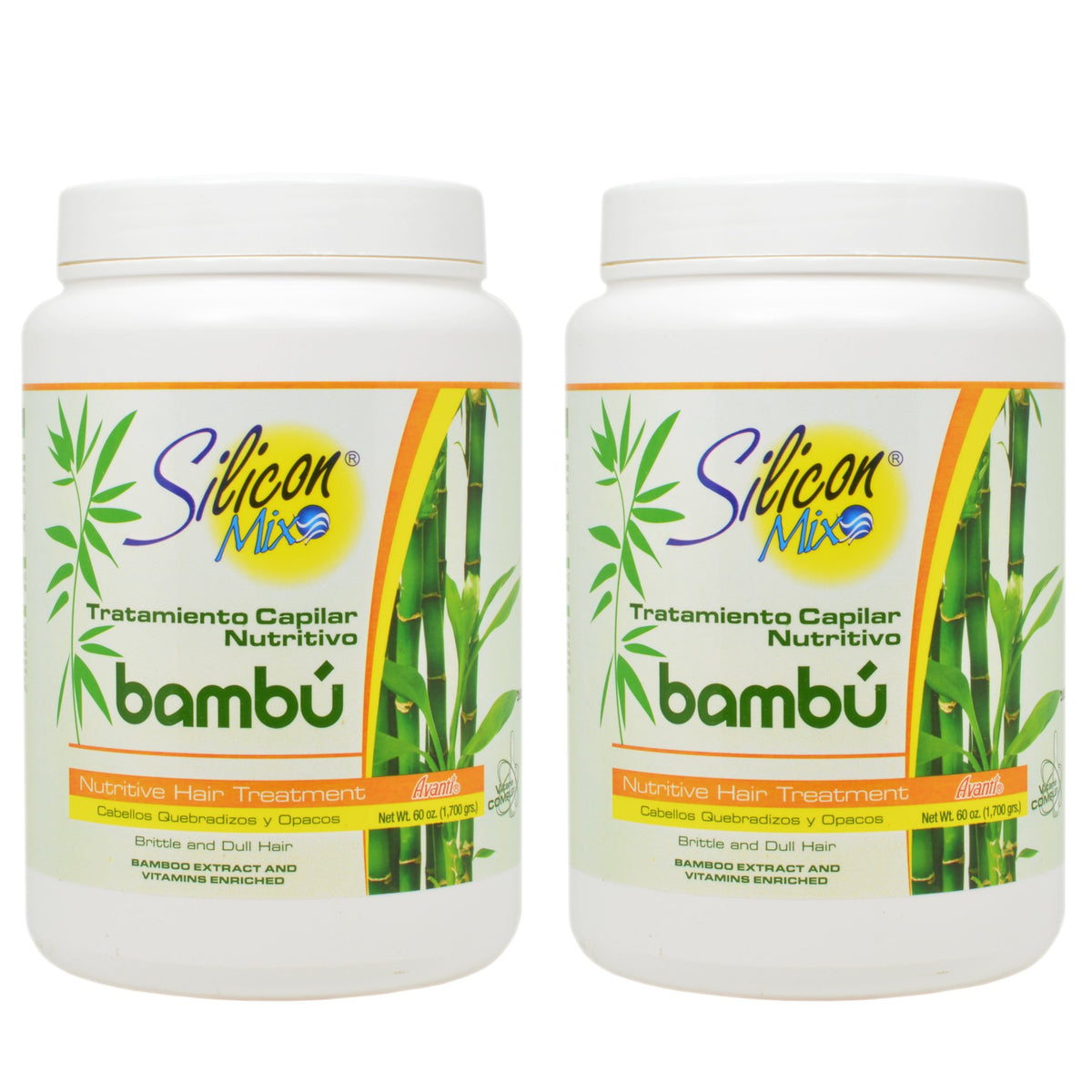 Silicon Mix Bambu, flacon du soin capillaire, revitalise et démêle tous types de cheveux.