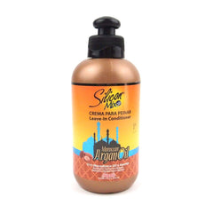 Bouteille Silicon Mix Argan, Macadamia et Kératine prête à nourrir les cheveux.