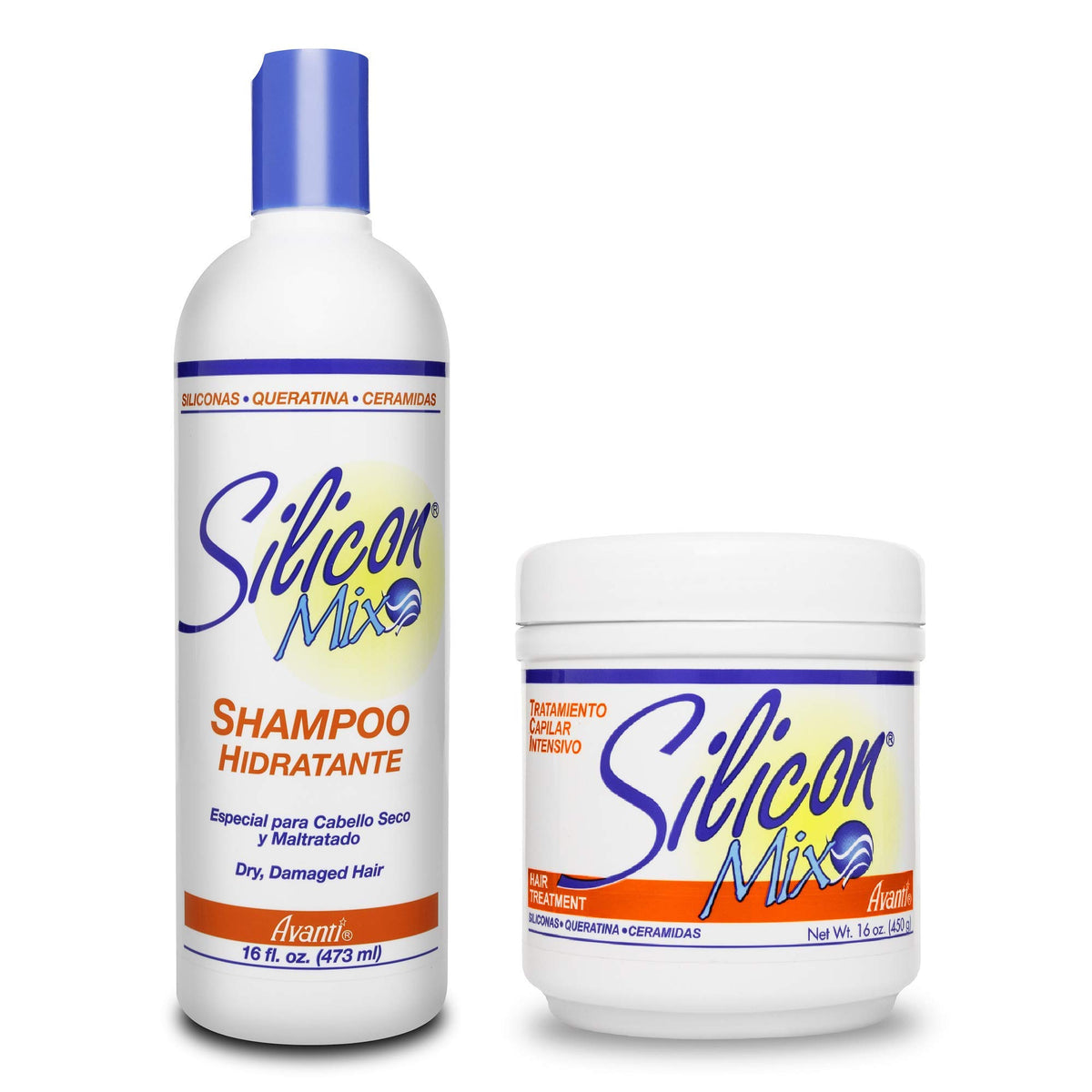 Silicon Mix: kit-shampoo-traitement-cheveux-sec pour hydratation et brillance