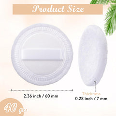 SiliFine bouffette coton, texture douce adaptée à tous types de poudres.