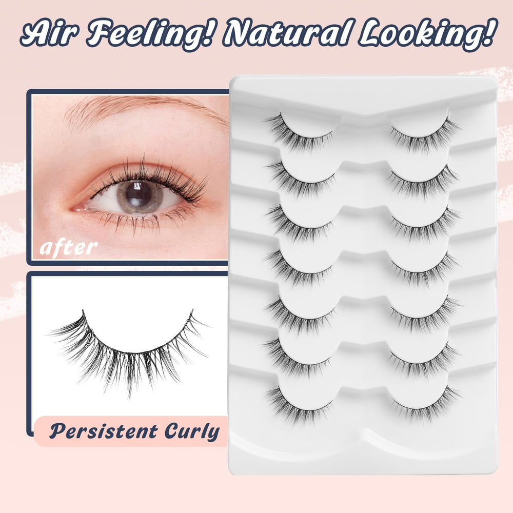 Siligli cils effet plume 3D, volume naturel et double croisé à la racine.