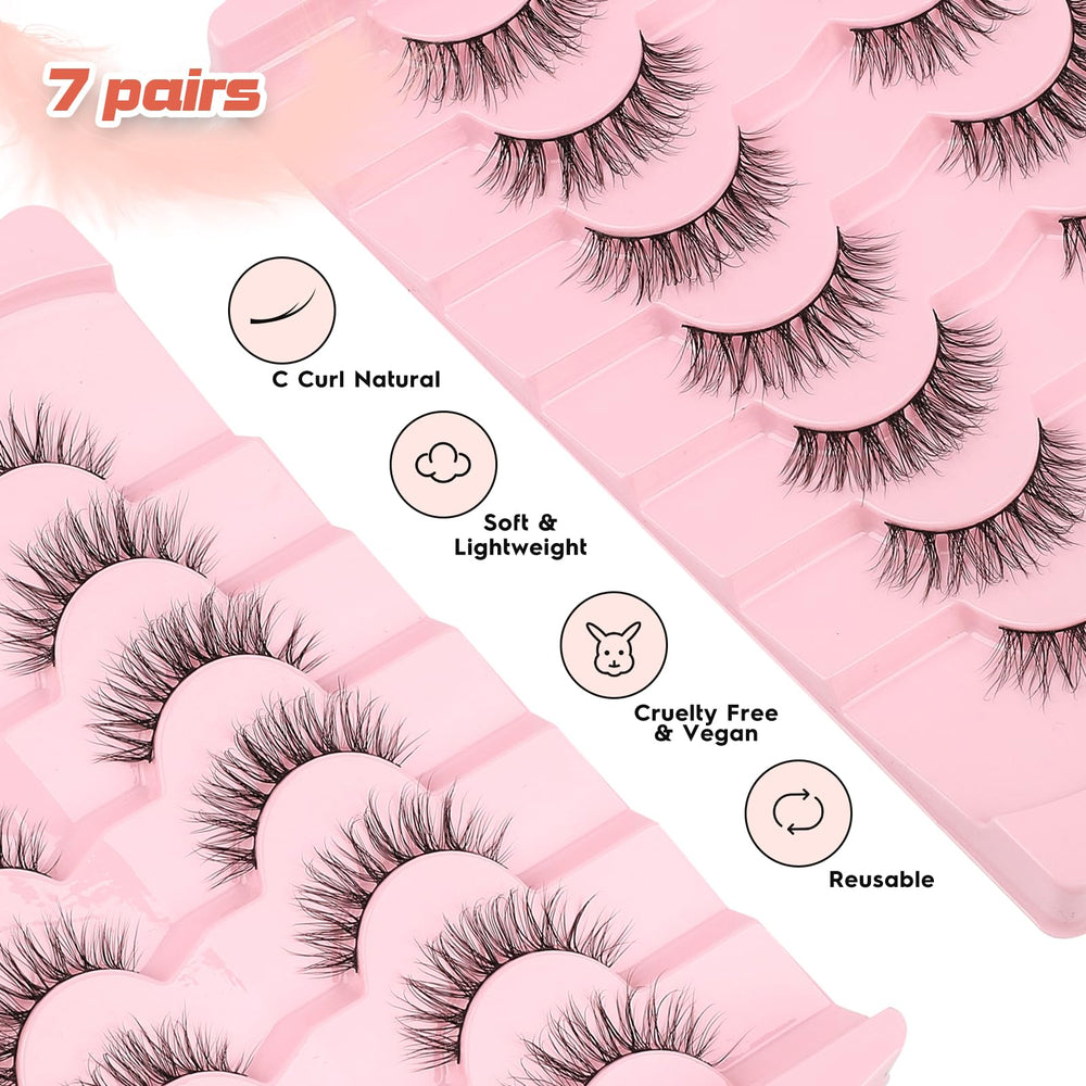 Cils Siligli vegan réutilisables lot de sept paires
