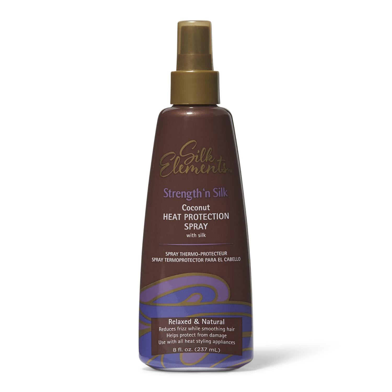 Silk Elements pulvérisateur protection chaleur coco: idéale pour protéger les cheveux lors du coiffage.