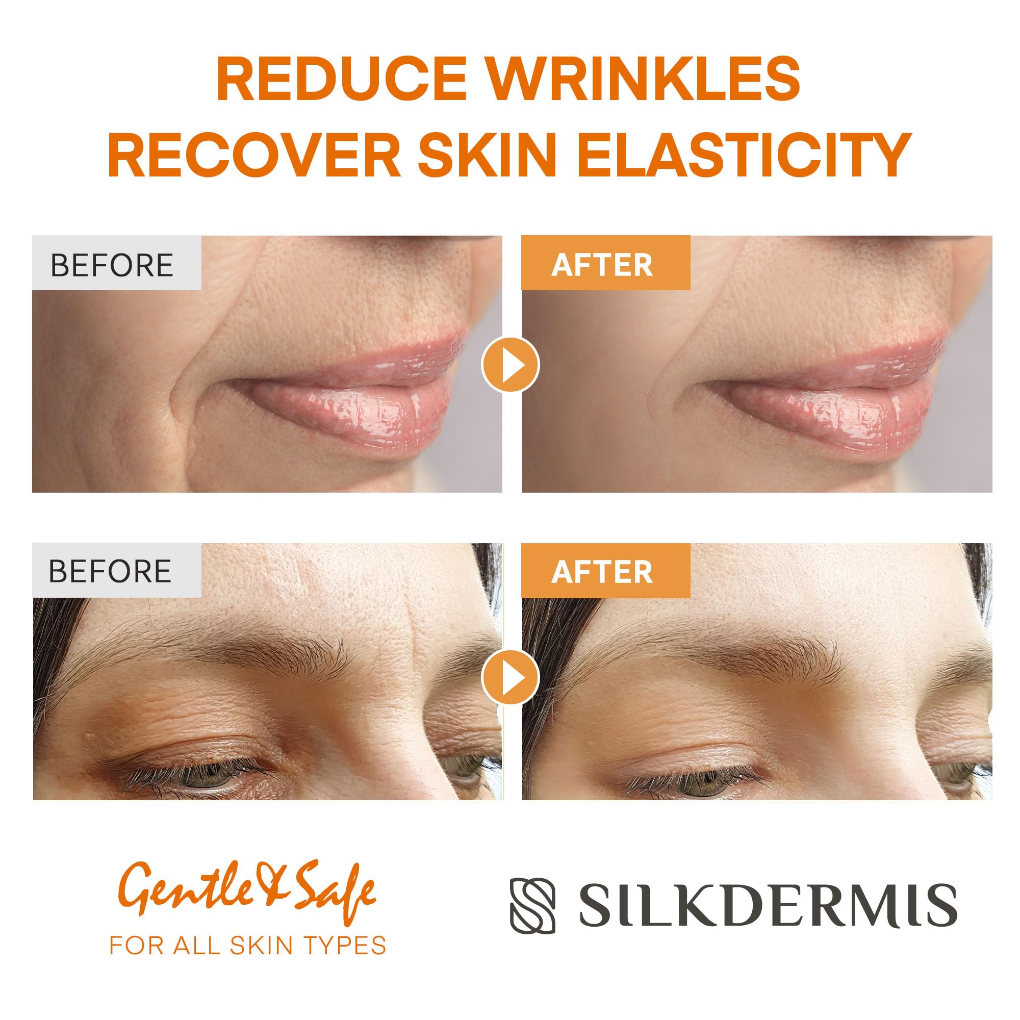 Bande frontale triangle SILKDERMIS vitamine E pour nourrir la peau.