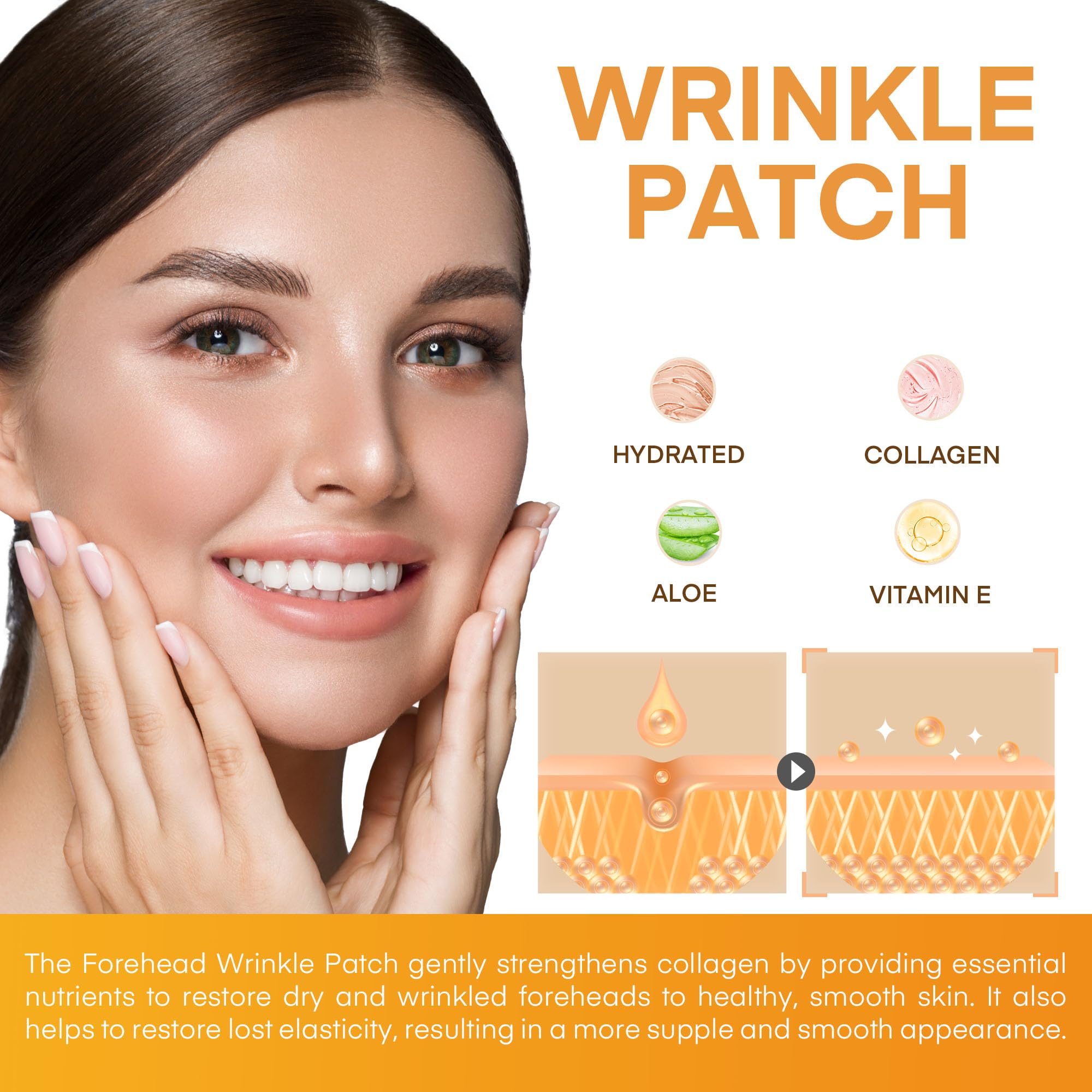 Bande autour des yeux triangle SILKDERMIS hydrate et raffermit le regard.