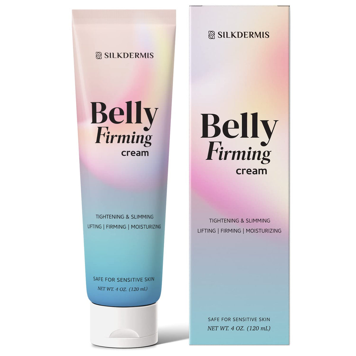 SILKDERMIS bouteille crème-fermeté-ventre, peau tonifiée et hydratée.