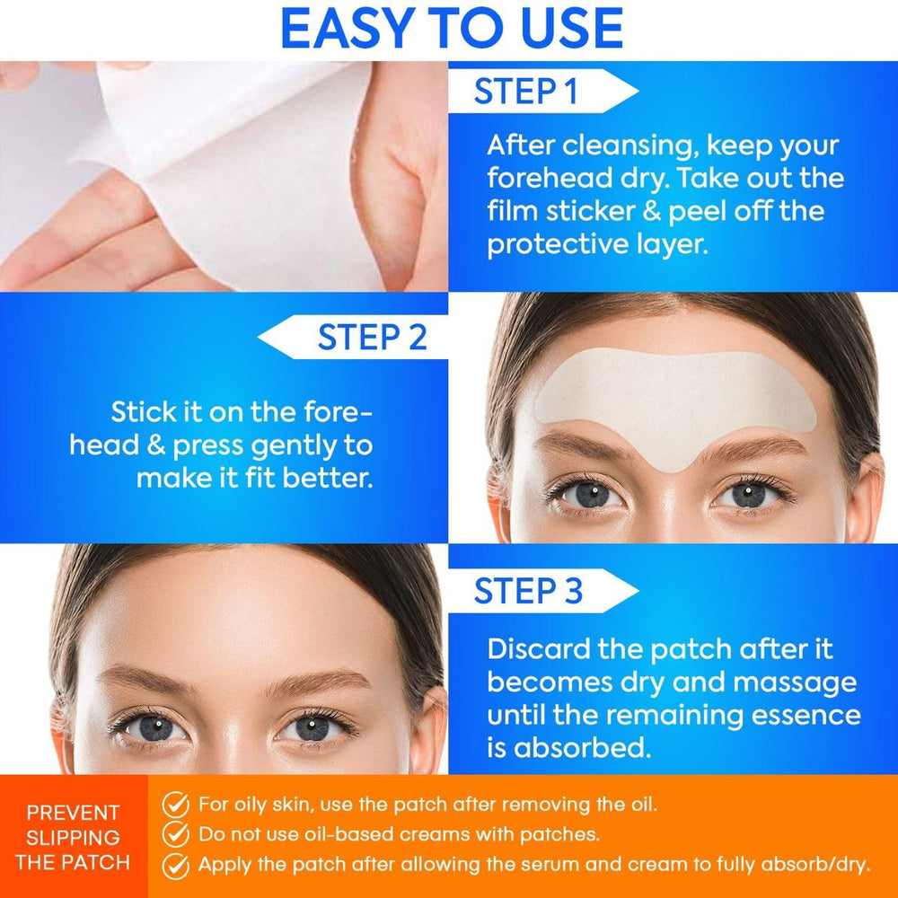 SILKDERMIS patch frontal Application nuit: confort nocturne et pratique.