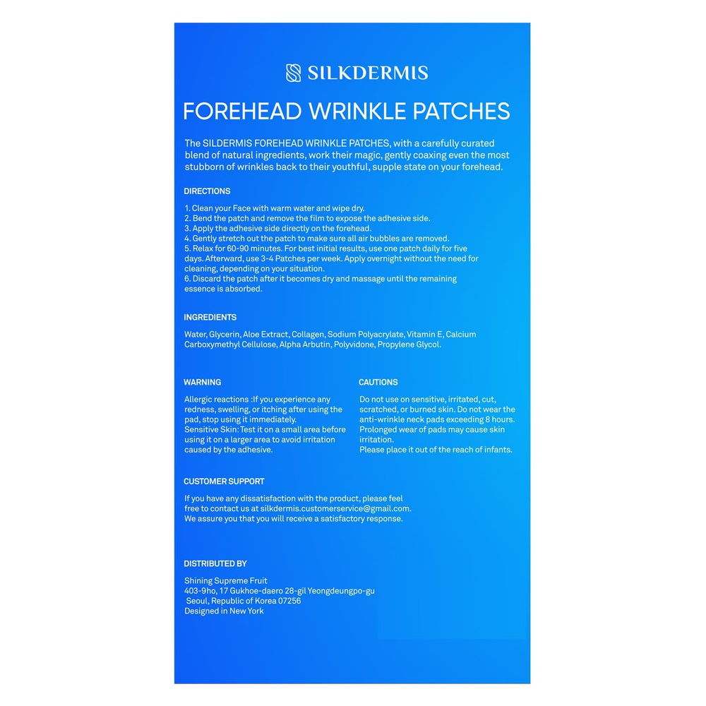 SILKDERMIS patch frontal Confort: expérience douce et non invasive.