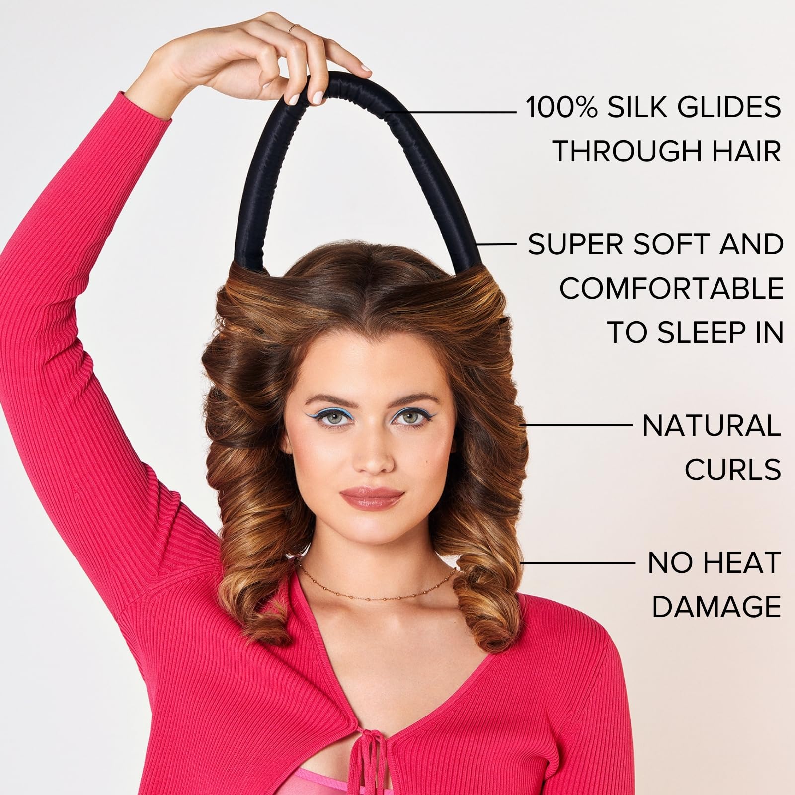 boucles volumineuses et hydratées sans chaleur SILKE