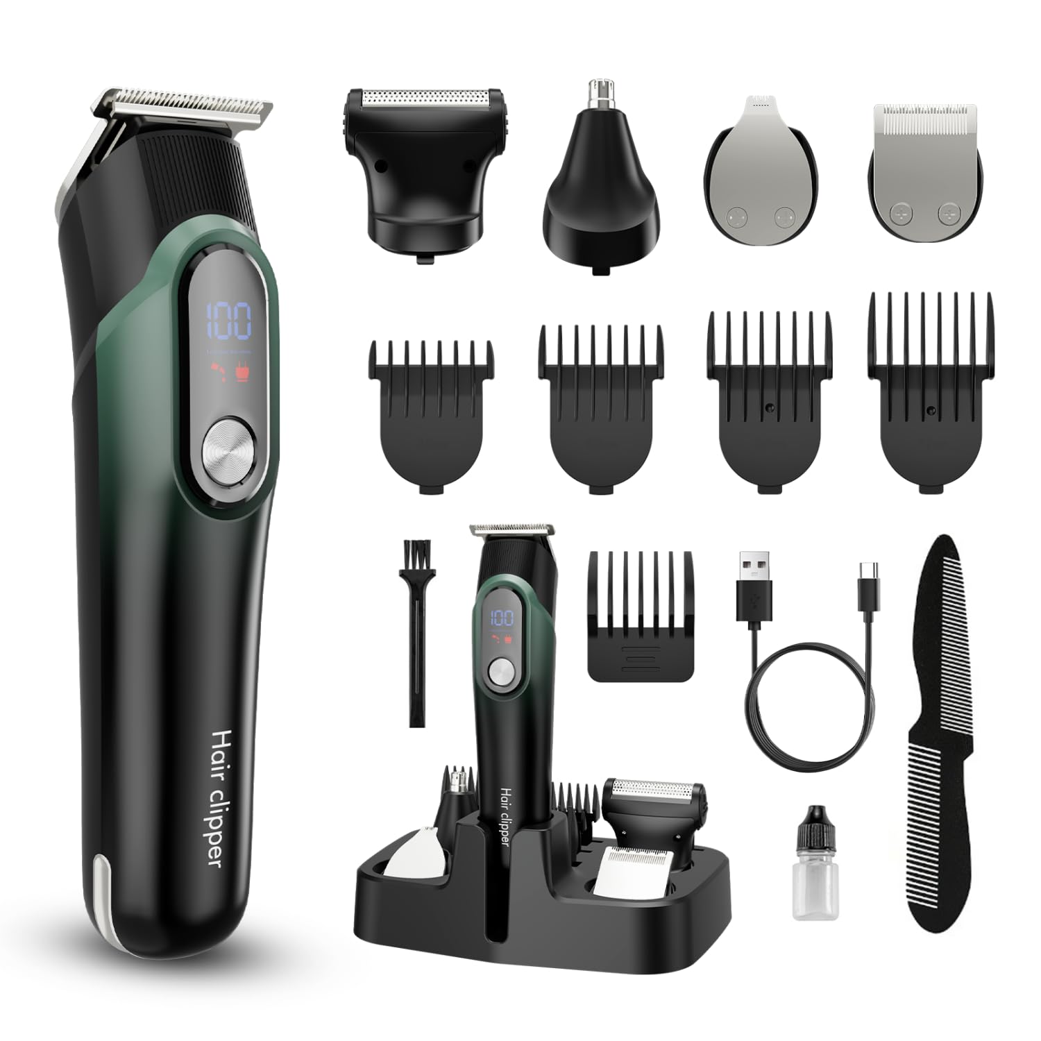 SilkGlow tondeuse barbe – ensemble complet pour une coupe précise et polyvalente.