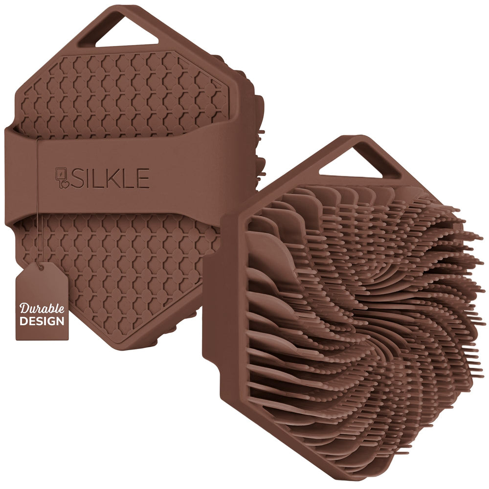 SILKLE brosse silicone corps dans la main, exfoliation douce.
