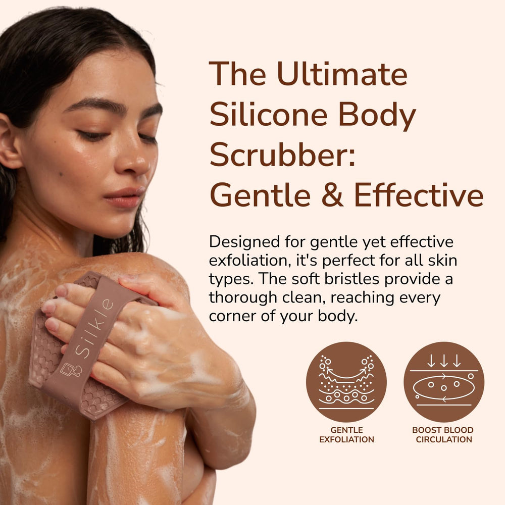 SILKLE brosse silicone durable, nettoyage rapide et hygiénique.