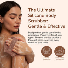 SILKLE brosse silicone durable, nettoyage rapide et hygiénique.