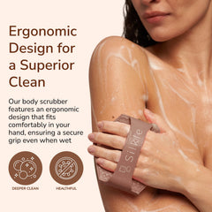SILKLE brosse silicone douche, mousse riche pour le corps.