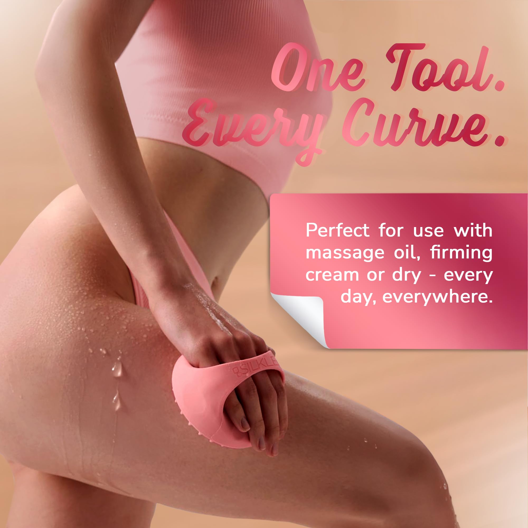 Silicone durable SILKLE pour massage lymphatique et hygiène fiable.
