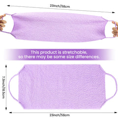Silkyhose dos-exfoliant-double-face rose: nettoyage profond du dos après la douche.