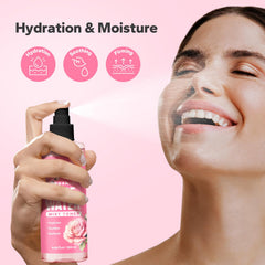 SilkySecret brume rafraîchissante rose, sensation fraîche sur la peau.