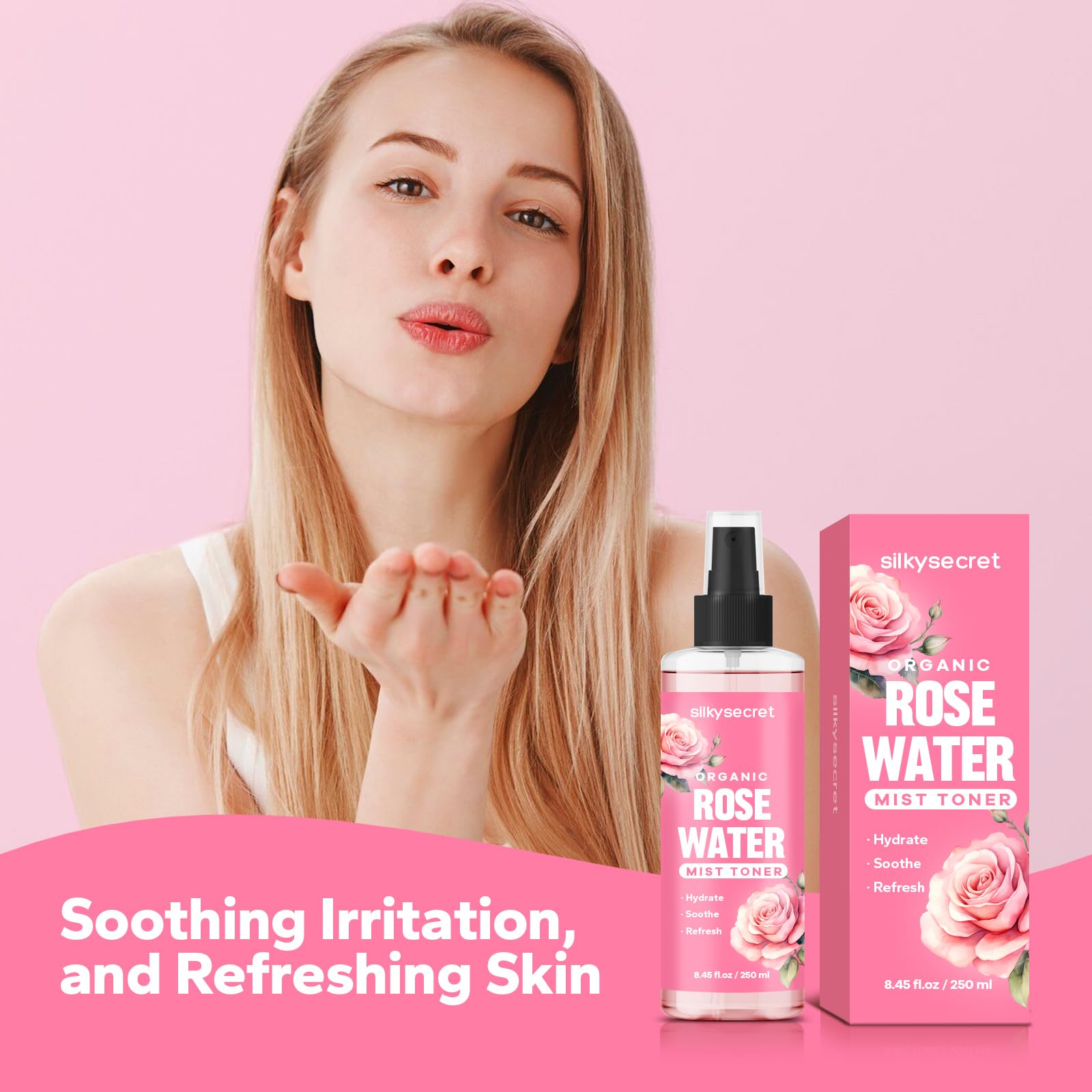 SilkySecret emballage bio certifié, respectueux de la peau et de l’environnement.