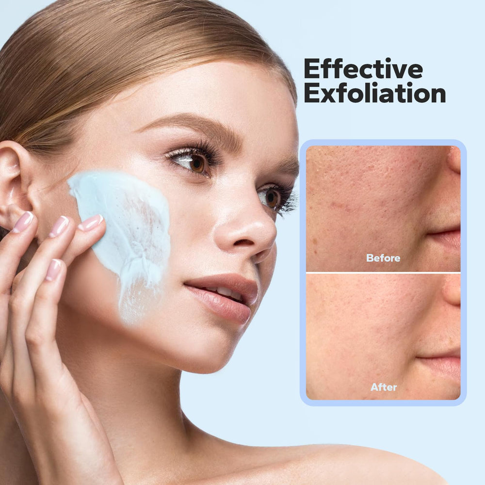 SilkySecret Exfoliant Visage, grains de ponce naturelle pour une exfoliation efficace.