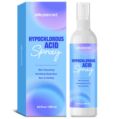 SilkySecret HOCL spray, bouteille 8,45 oz, soin rapide des irritations cutanées.