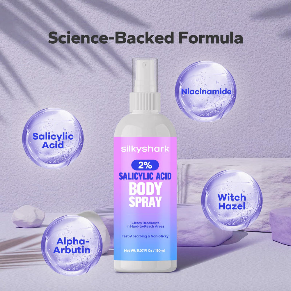 Brume SilkyShark: formule Niacinamide et hamamelis pour clarifier sans dessécher.