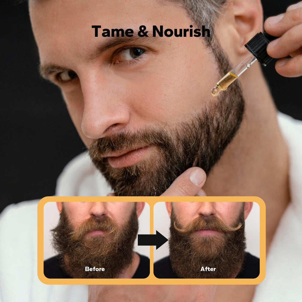 SilkyShark Huile Barbe – senteur santal pour une aura masculine durable.