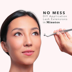 Clusters naturels Silly George pour un maquillage express sans colle.