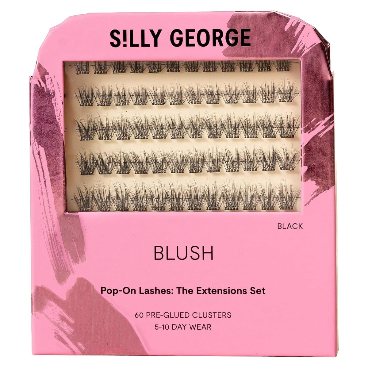 Silly George Pop-On Lashes etui – rangement pratique et maquillage rapide.