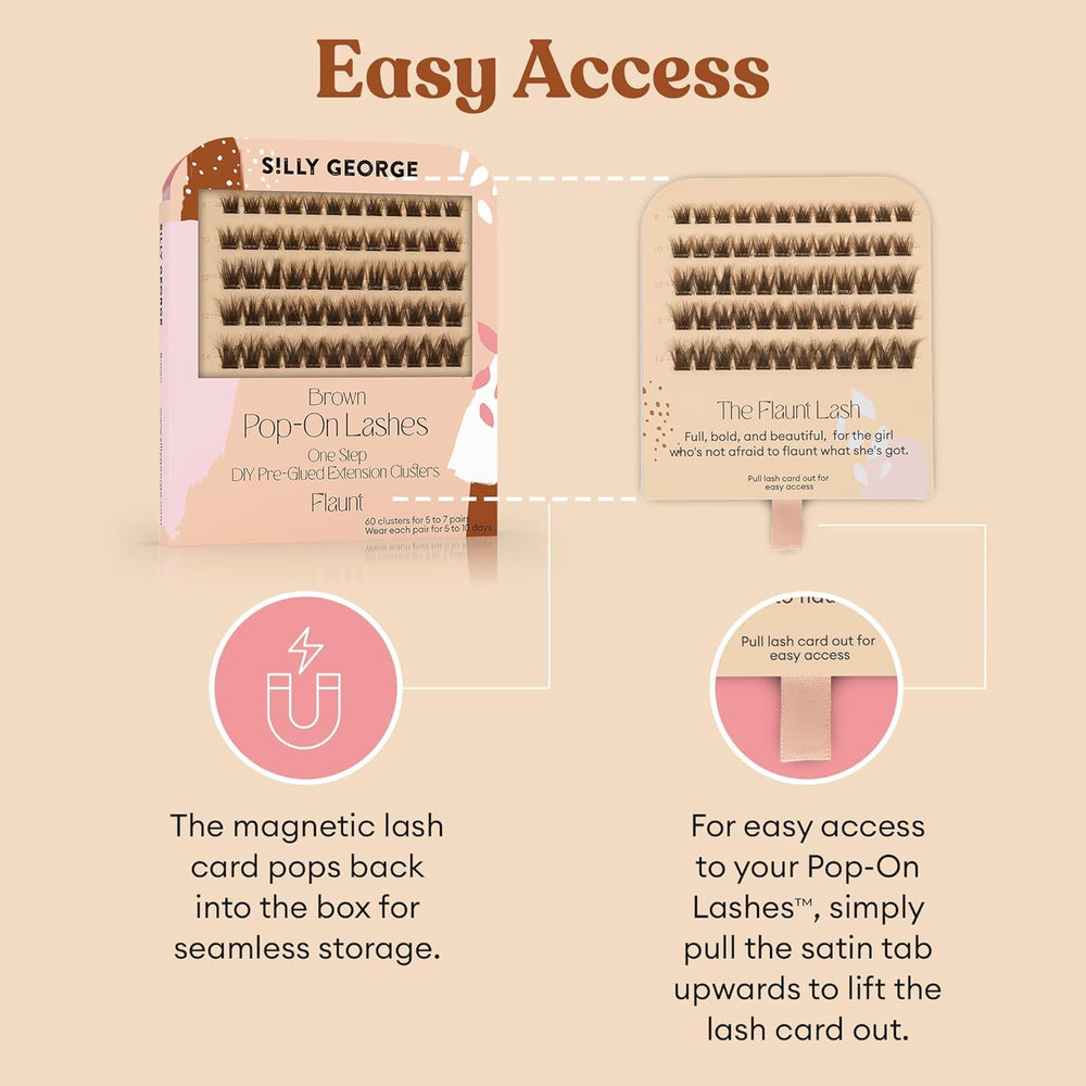 Silly George Pop-On Lashes : solution rapide pour créer plusieurs looks avec 60 clusters