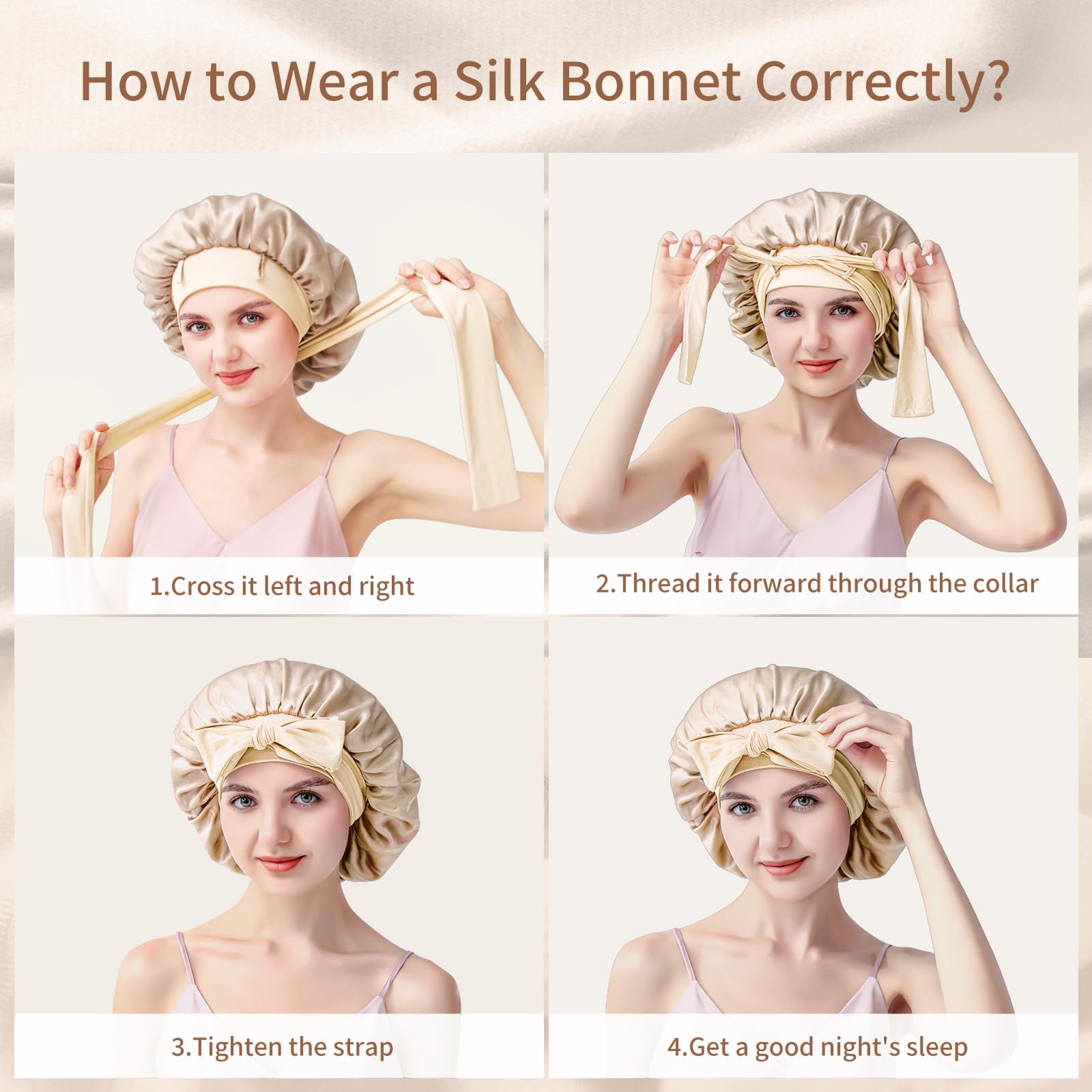 Silmana bonnet soie certifié SGS et OEKO-TEX sécurité et qualité