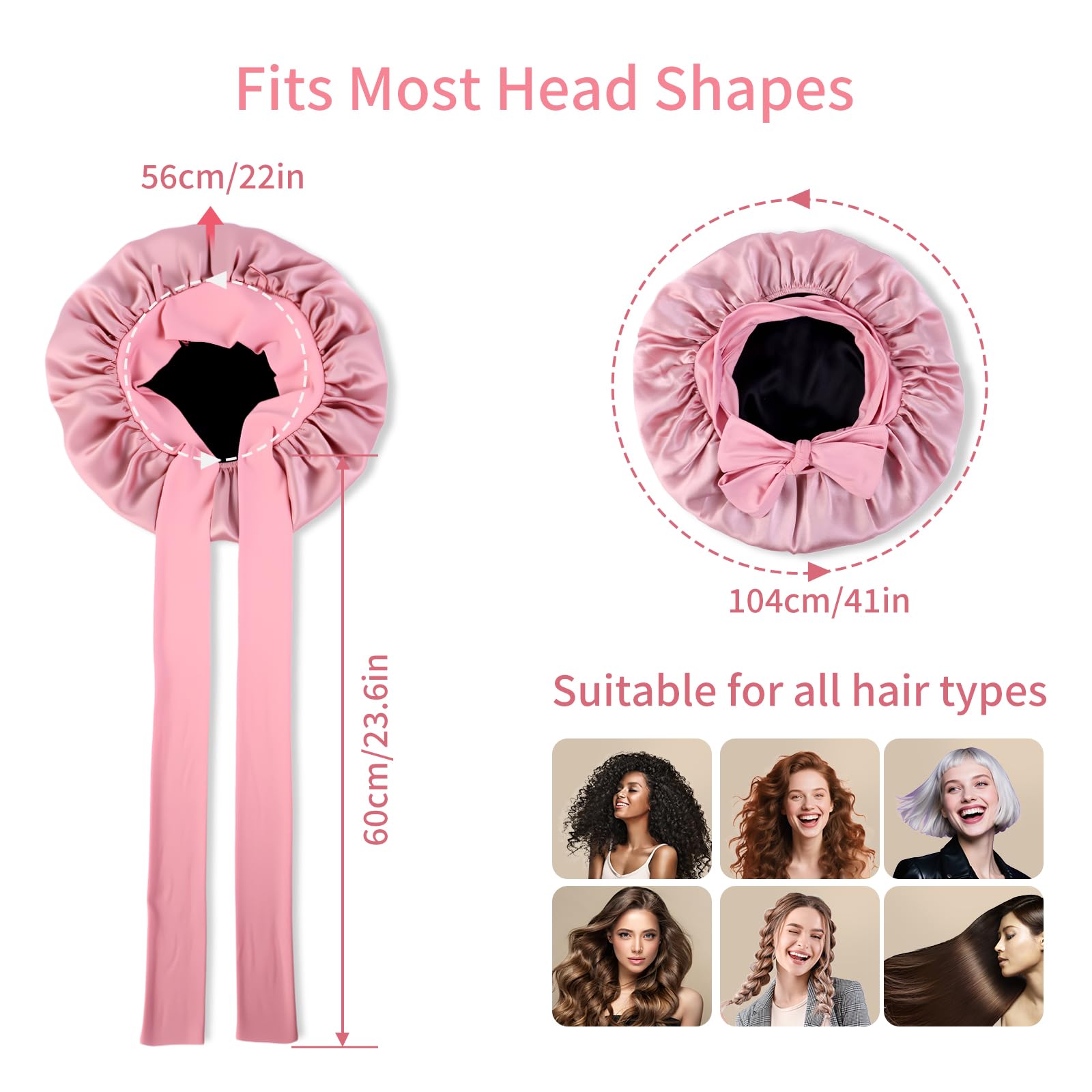 Silmana bonnet tailles reglable 53-68 cm pour tous types de cheveux.
