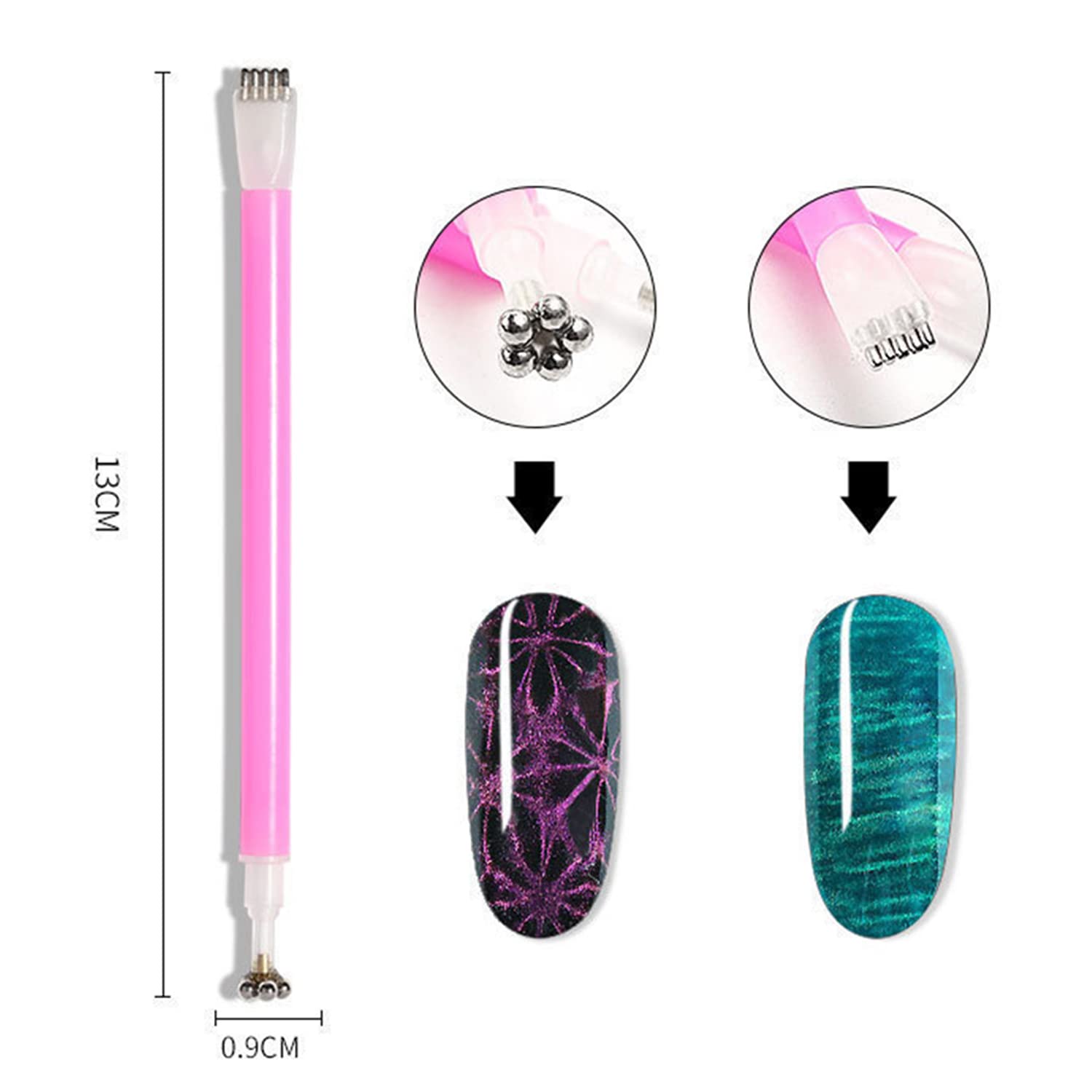 SILPECWEE oeil-de-chat: aimants precis pour motifs elegants sur ongles.