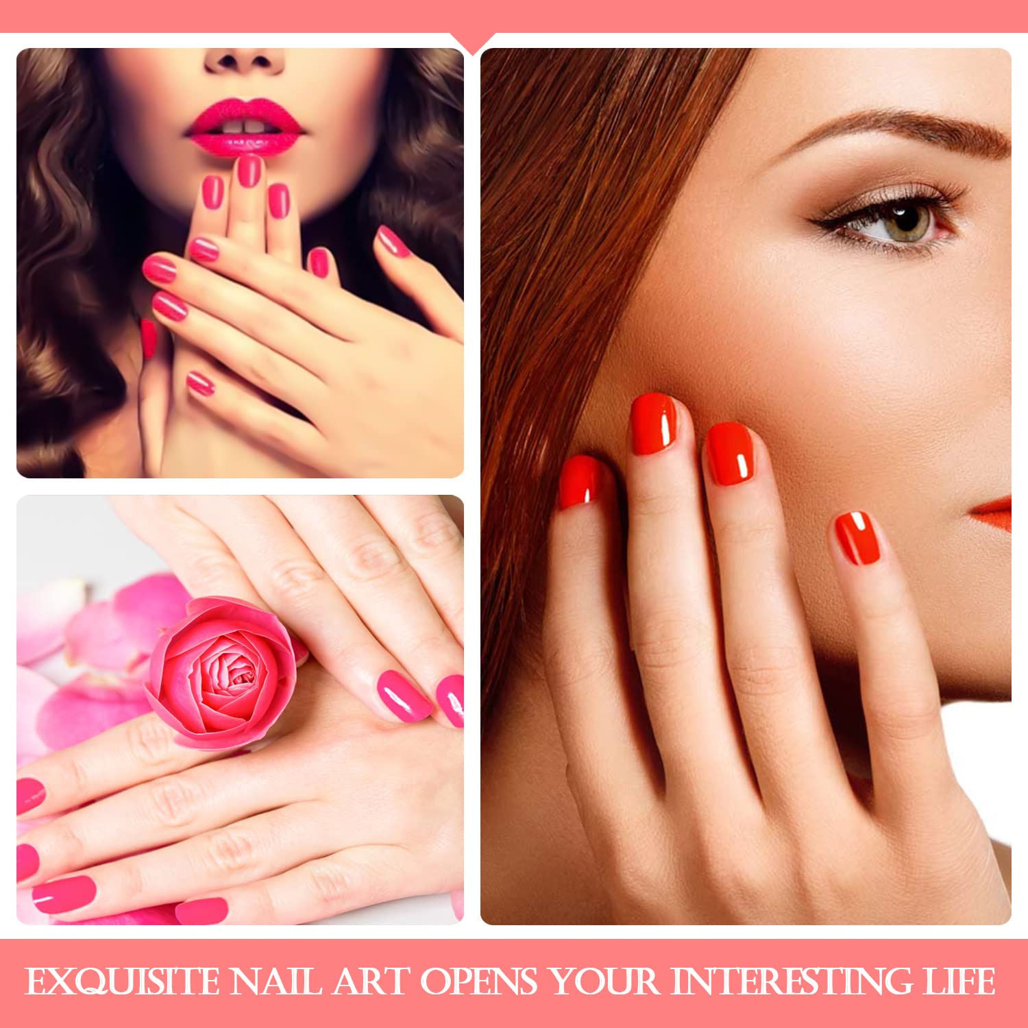 Autocollants ongles SILPECWEE, application auto-adhésive rapide et propre