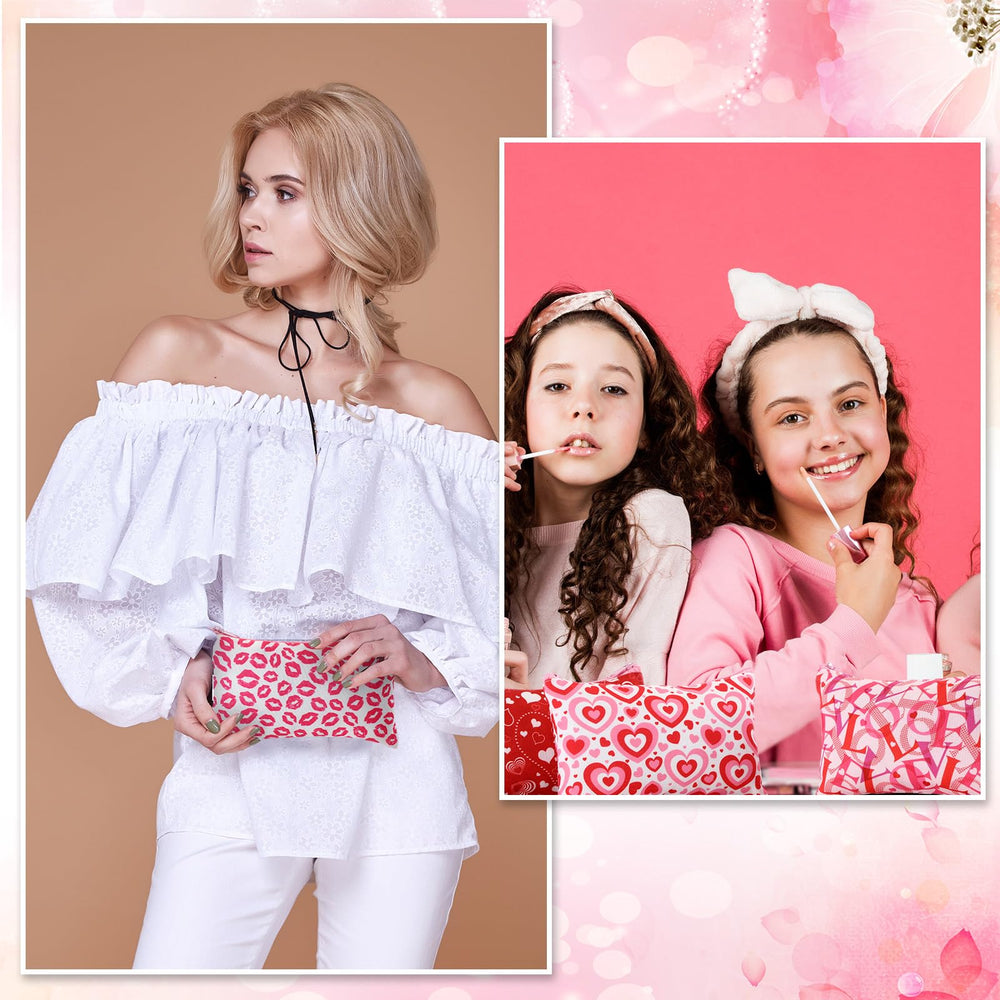 SilTriangle accessoire beauté cœur rouge, idéal comme cadeau et rangement léger.