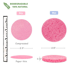 Éponge SILUKER visage naturelles – cellulose 100% pour nettoyages quotidiens sensibles.
