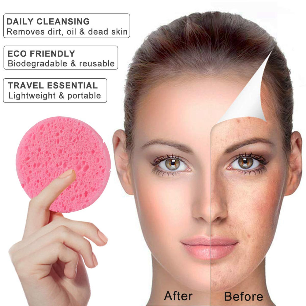 Éponge SILUKER visage nettoyage pores – nettoie en douceur et retire les impuretés.