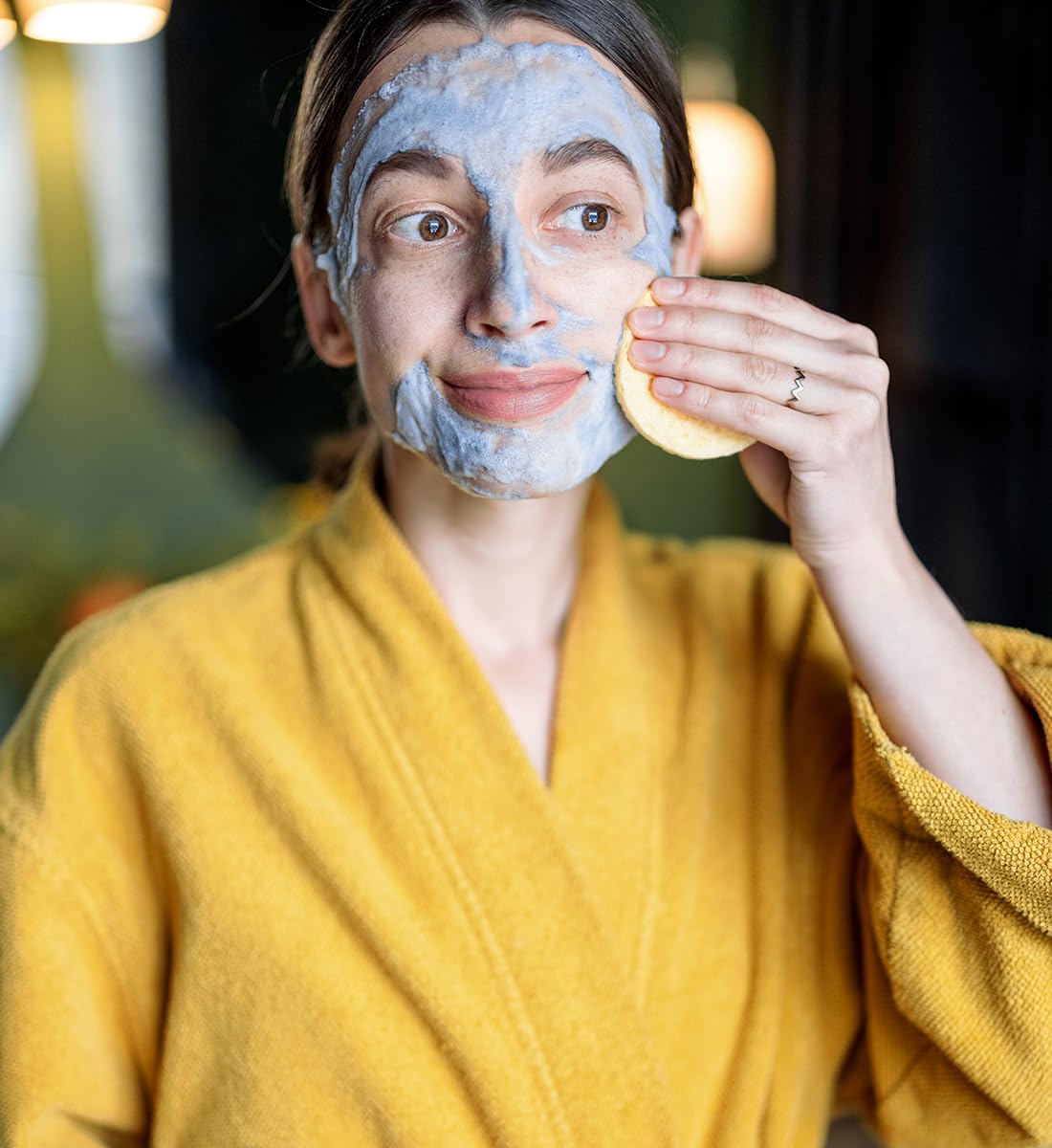 SILUKER eponges visage taille compacte parfaite pour voyage et trousse.