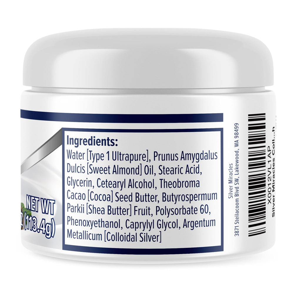 Crème argent colloïdal Silver Miracles apaise les sensations mineures.