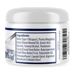 Crème argent colloïdal Silver Miracles apaise les sensations mineures.
