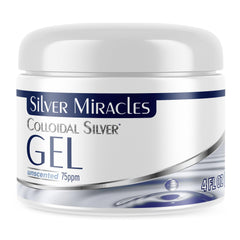 Gel argent colloïdal Silver Miracles, application apaisante sur brûlures et irritations cutanées.