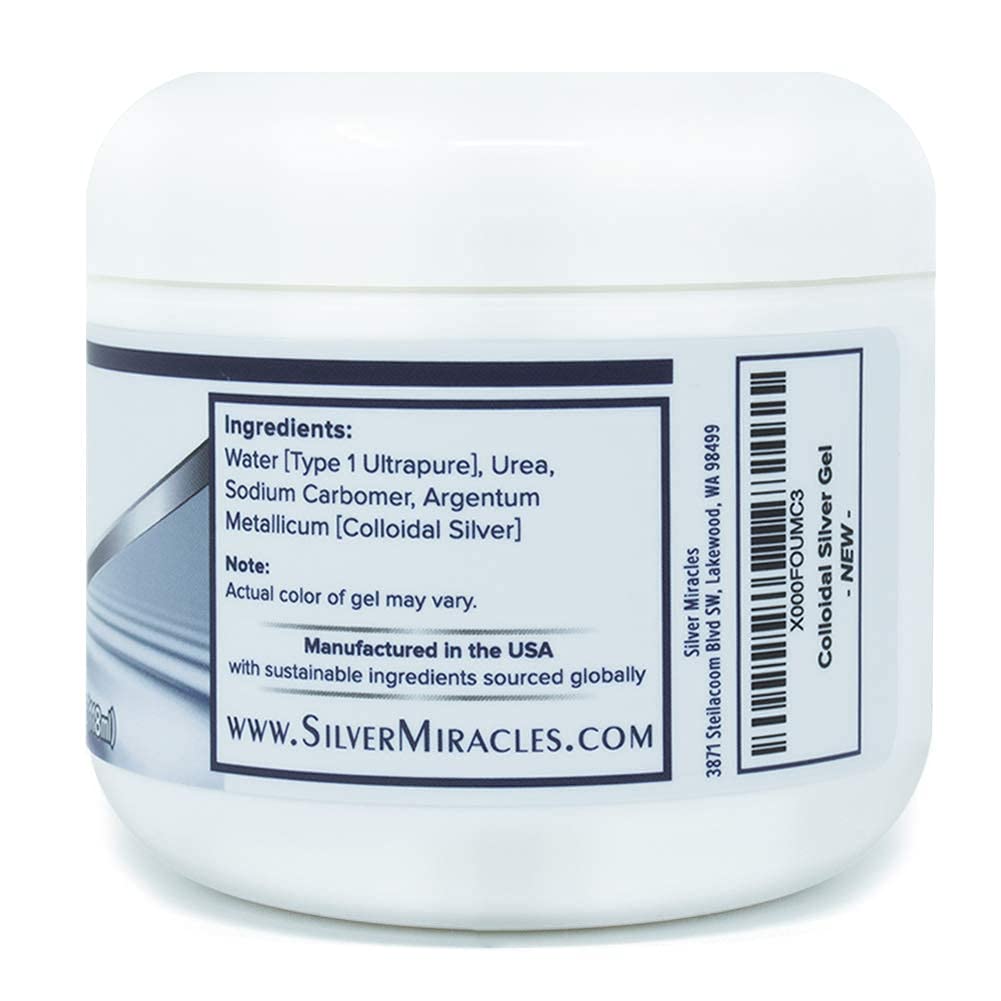 Gel apaisant Silver Miracles – ingrédients purs et formulation sans parfum.